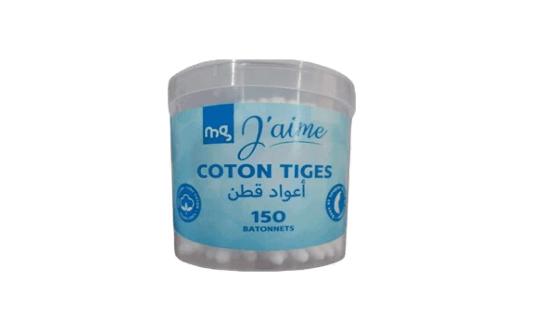 Mg J'aime Coton Tige 150 Tiges