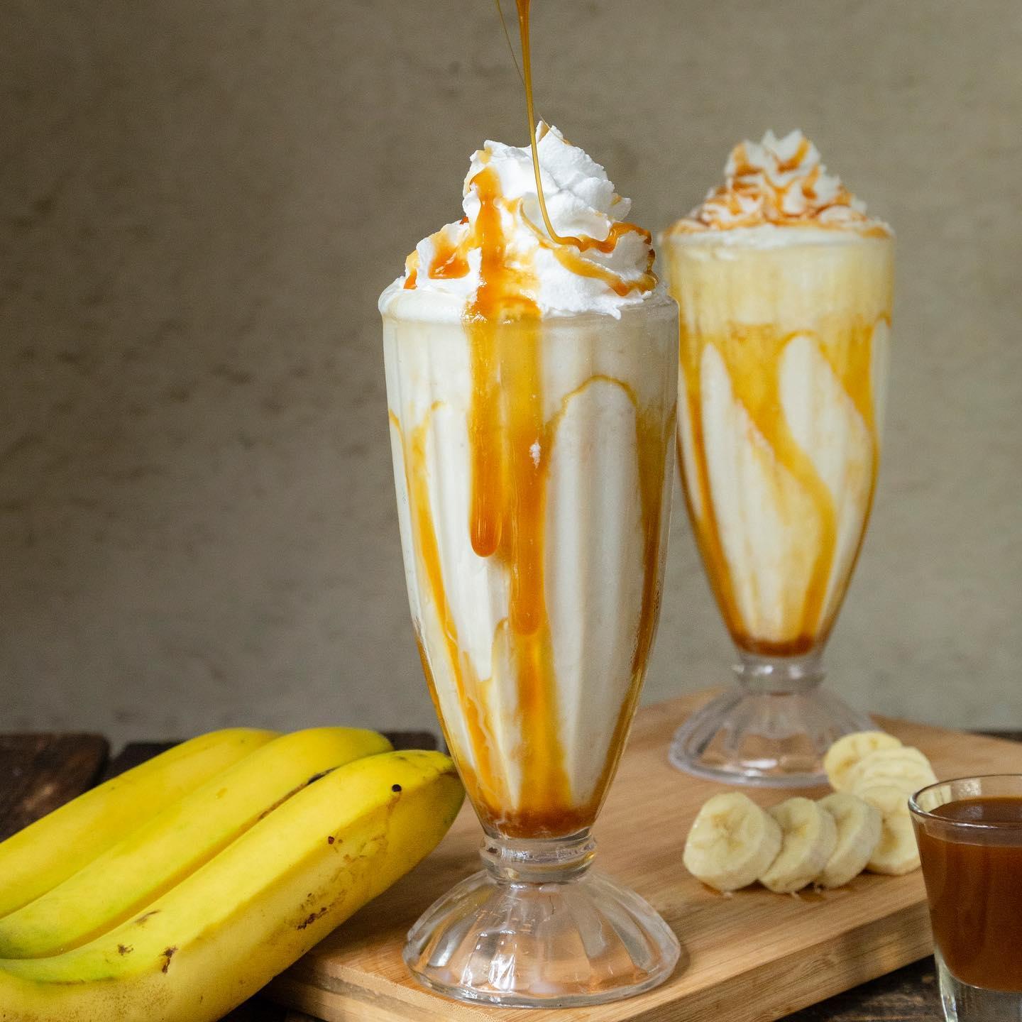 Milkshake Caramel & Banane