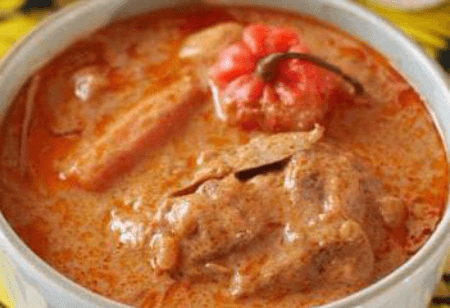 Sauce Arachide Dinde Fumée Au Foutou