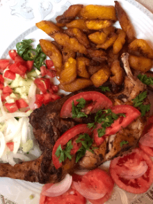 Alloco 1/2  Poulet Braisé