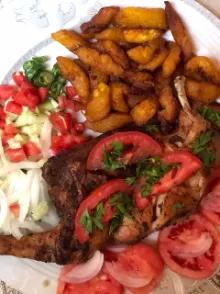 Alloco 1/2  Poulet Braisé