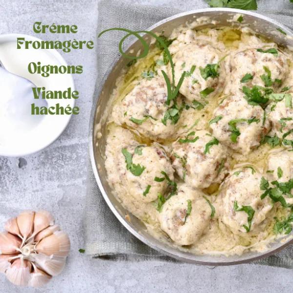 Meat Balls Kfita - Sauce Crémeuse fromagère
