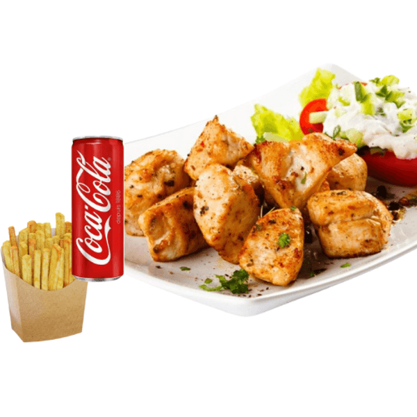 Chich taouq + frites + coca