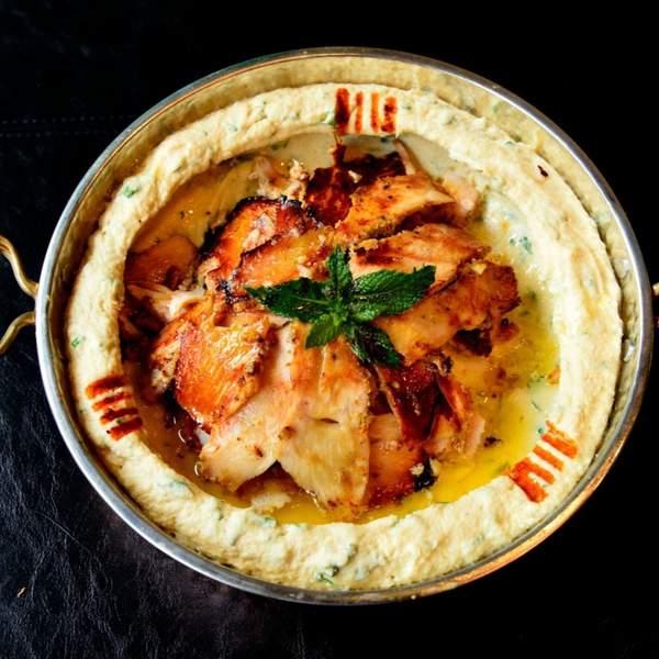 Hommos shawrma poulet