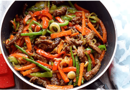 Wok de Bœuf aux Légumes