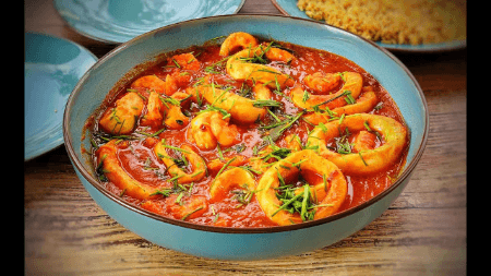 Calamars et Crevettes à la Provençale