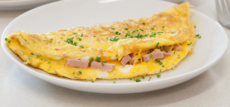 Omelette Jambon à l'Assiette