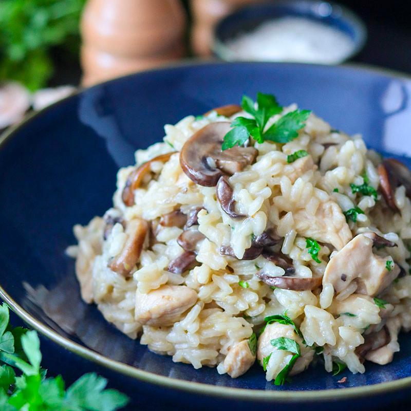 Risotto de Poulet & Champignons