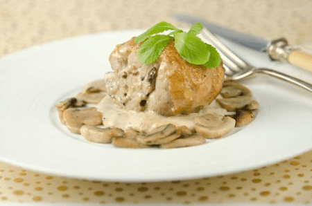 Poulet a la créme de Truffe