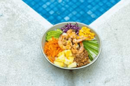 Poke bowl crevettes