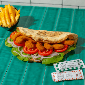 Makloub Crevettes Panées