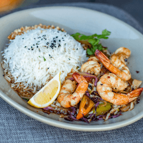 Shrimp Teriyaki Fried Rice