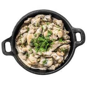 Plat Bœuf stroganov
