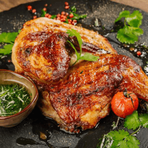 1/2 Poulet Sec