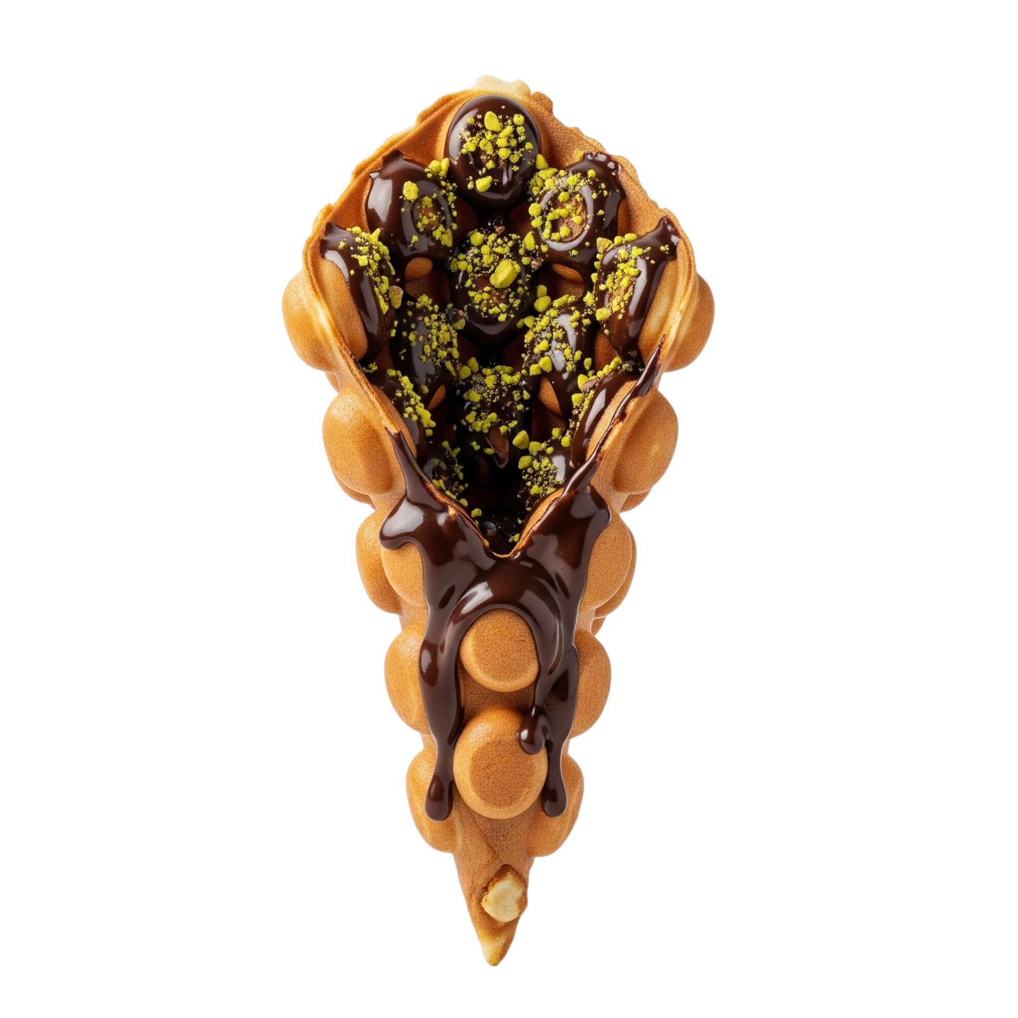 Bubble Waffle Chocolat Pistache