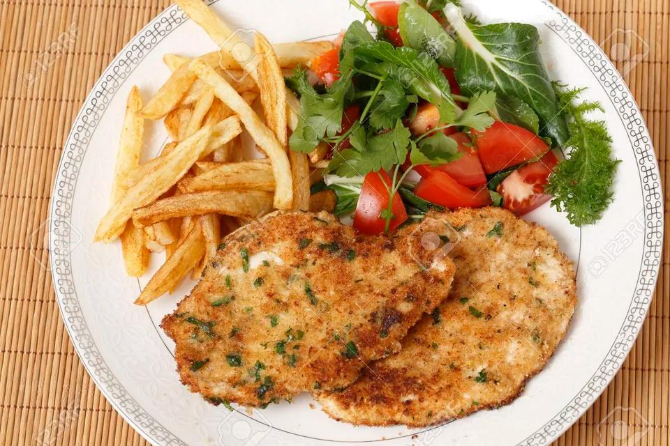 Plat Escalope Pané