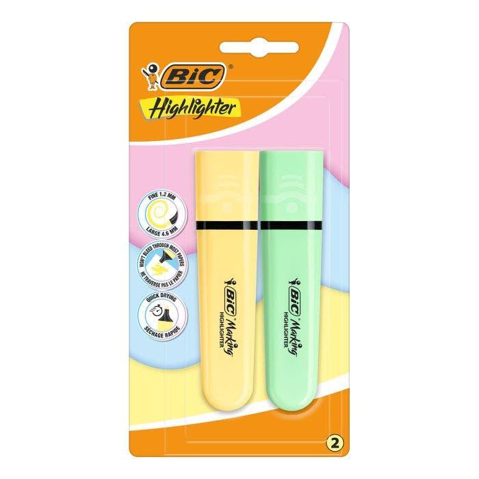 Bic surligneur pastel bl de 2