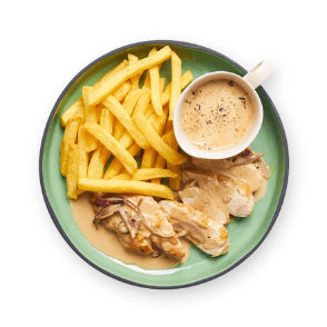 Escalope à la Crème de Champignons