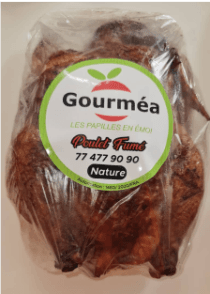 Cuisses de poulet de chair fumé épicé