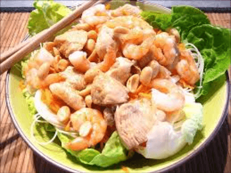 Salade Poulet, Crevette, Calamar