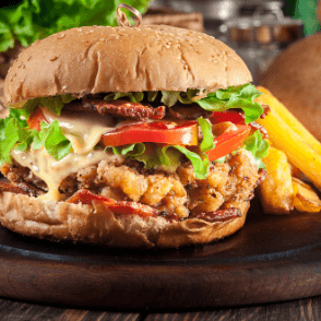 Double Burger Poulet Viande