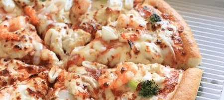 Pizza Poulet Crevette