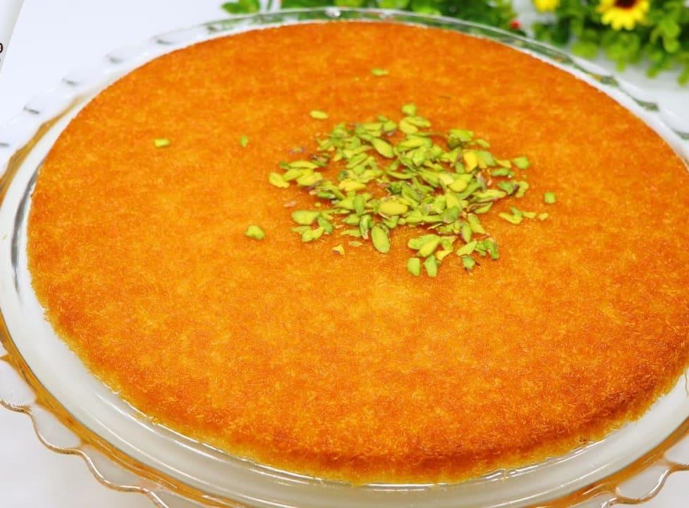 كنافة كبيرة قشطة بيستاش