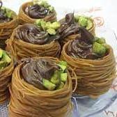 عش البلبل شوكولا قطعة