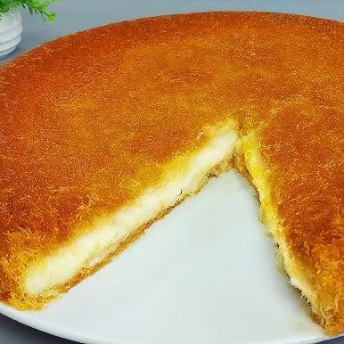 كنافة كبيرة قشطة