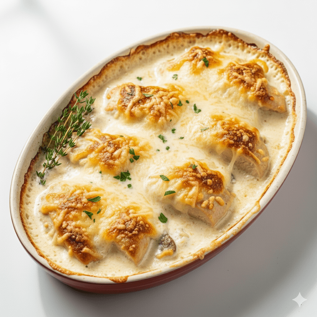 Plat Poulet à la crème