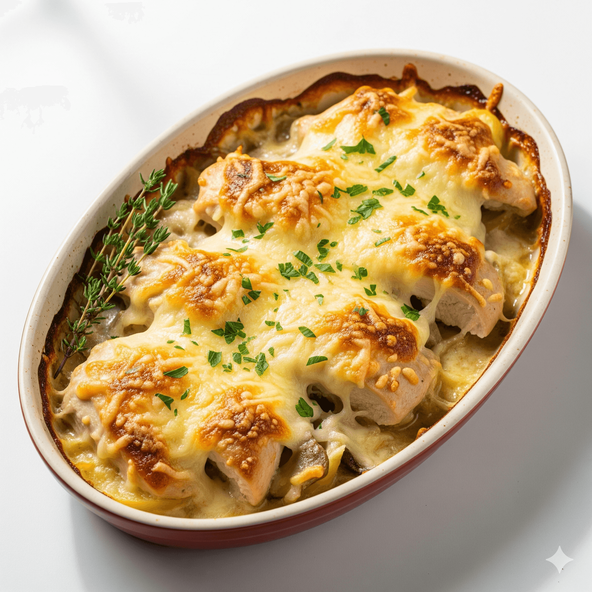 Plat Poulet Gratiné