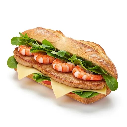 Sandwich Escalope Crevette Gouda