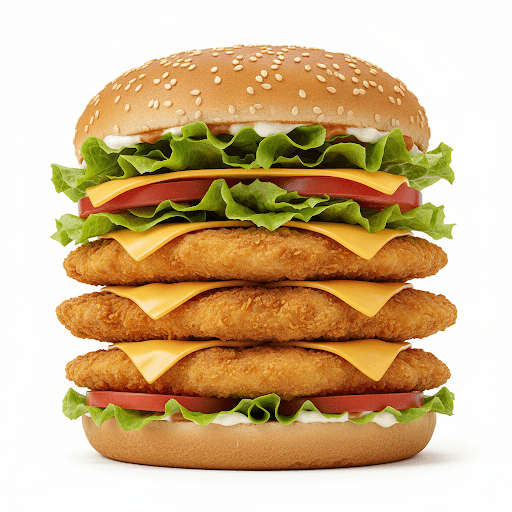 Triple Chicken Burger