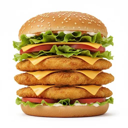 Triple Chicken Burger