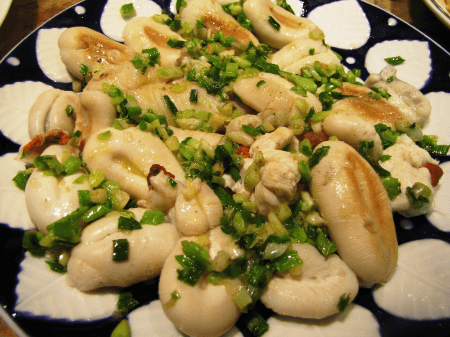 Œufs de Seiches Sautées à l'ail et persil