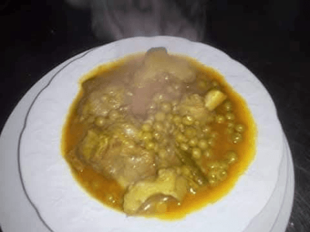 Ragoût de petits pois à l agneau