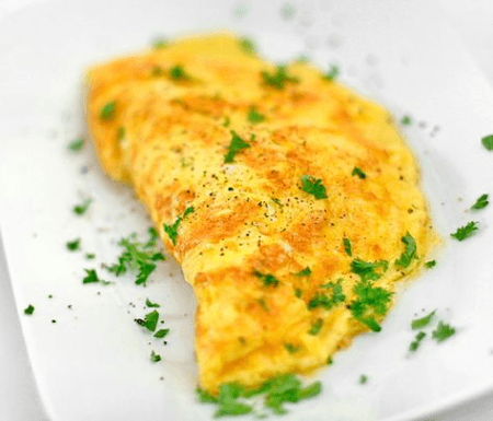 Omelette Poulet  Fromage