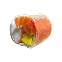 Rouleaux de printemps saumon 6 pièces