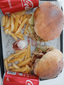 2 Tabouna Escalope Grillée + 2 Sodas