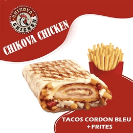 Tacos Cordon Bleu avec Frites