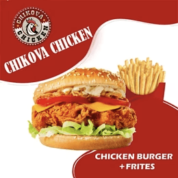 Chicken Burger avec Frites