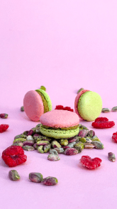 Macaron Pistache Framboise