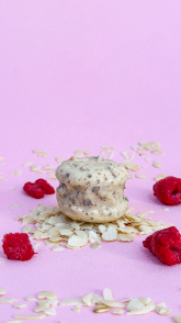 Macaron Rocher Amande Framboise