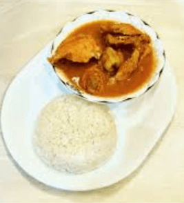 Riz Sauce Aubergine Poulet