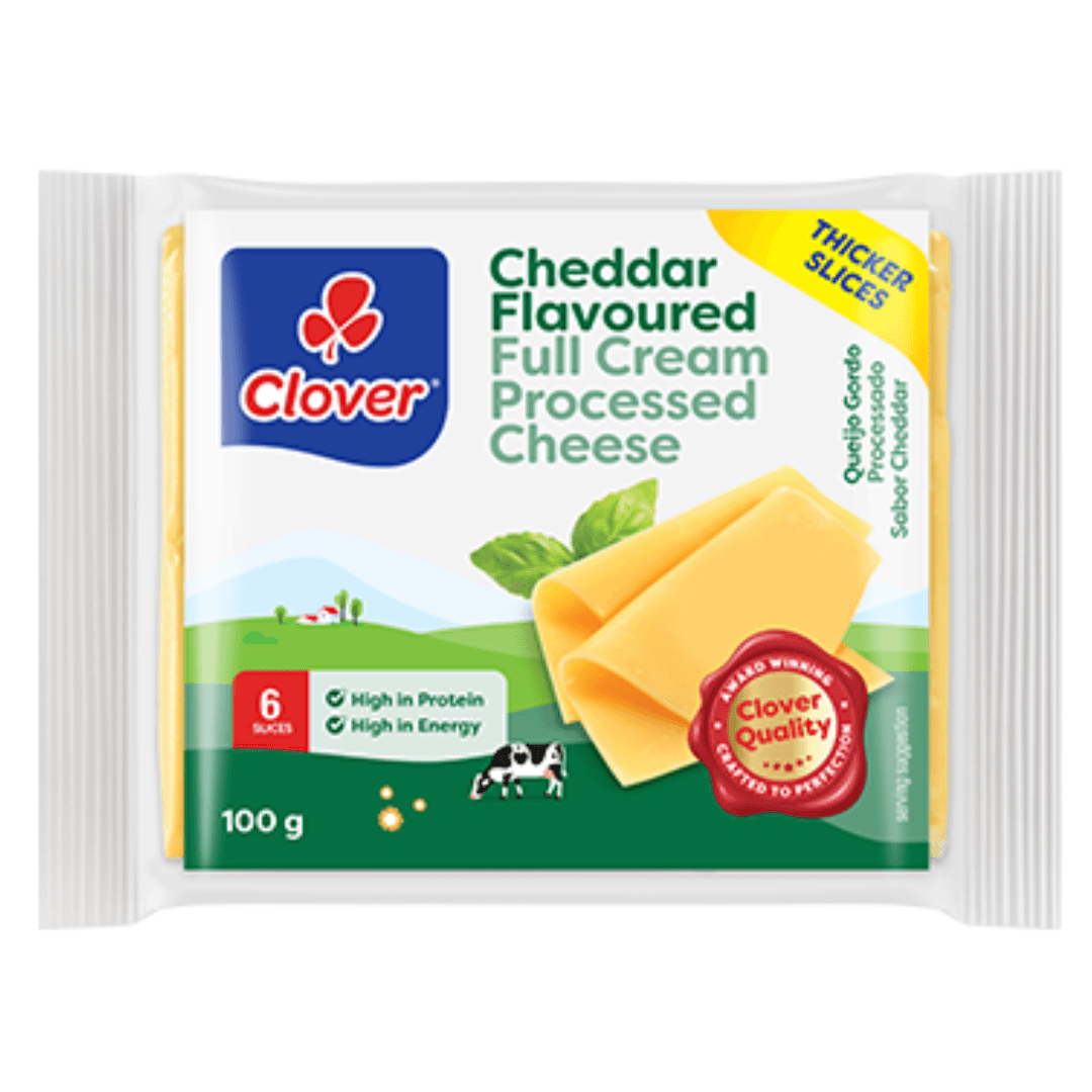 Clover Cheddar Processed Cheese 100g