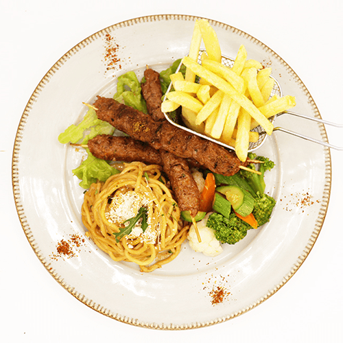 Brochette viande hachée