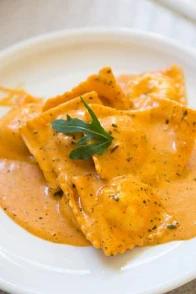 Ravioli al Salmone E Gamberi