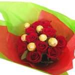 Bouquet Amour 7 Roses 5 Chocolats