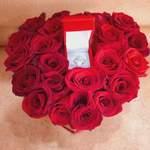 Boite Fleurs Avec Bague