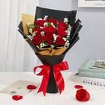 12 Roses Rouge Avec Emballage